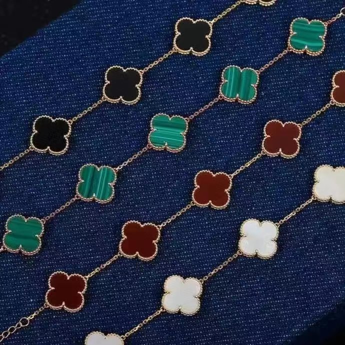 Luxury Fashion Au750 Real Pure 18K Gold Charm Bracelet Fine Jewelry Women Female Bridal Engagement Wedding Bracelets - 图片 6