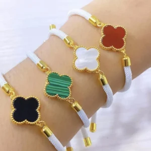 Luxury Fashion Au750 Real Pure 18K Gold Charm Bracelet Fine Jewelry Women Female Bridal Engagement Wedding Bracelets (复制)